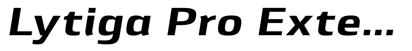 Lytiga Pro Extended Black Italic